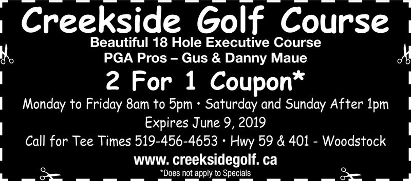 SATURDAY, APRIL 13, 2019 Ad - Creekside Golf Club ...