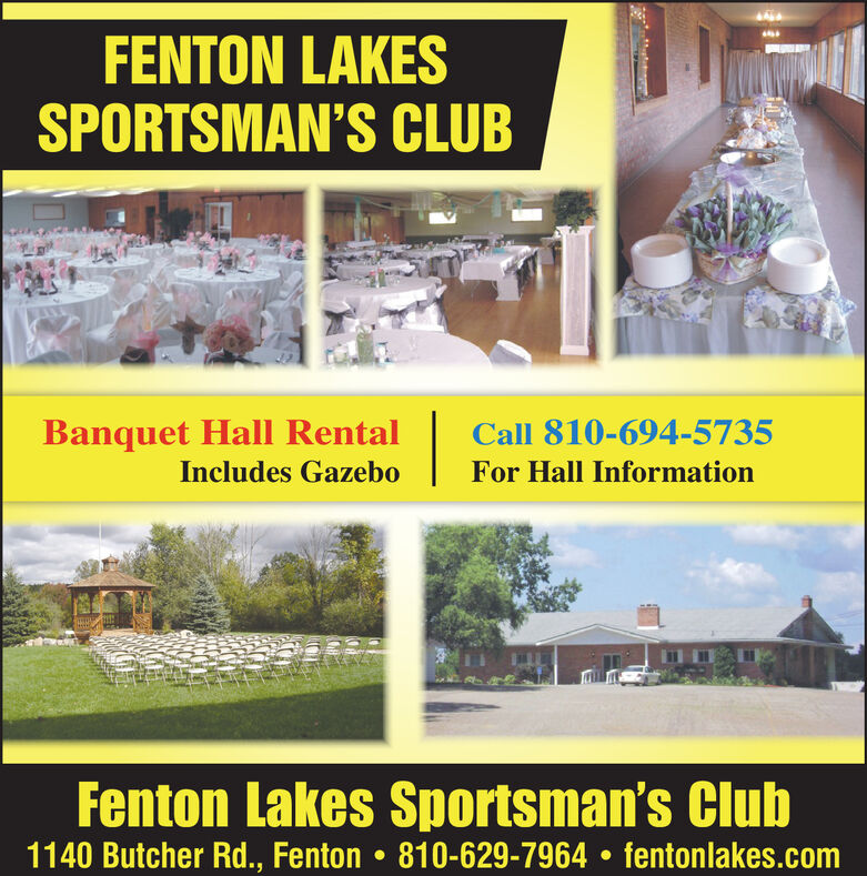 WEDNESDAY, JANUARY 29, 2020 Ad Fenton Lakes Sportsmans Club Tri