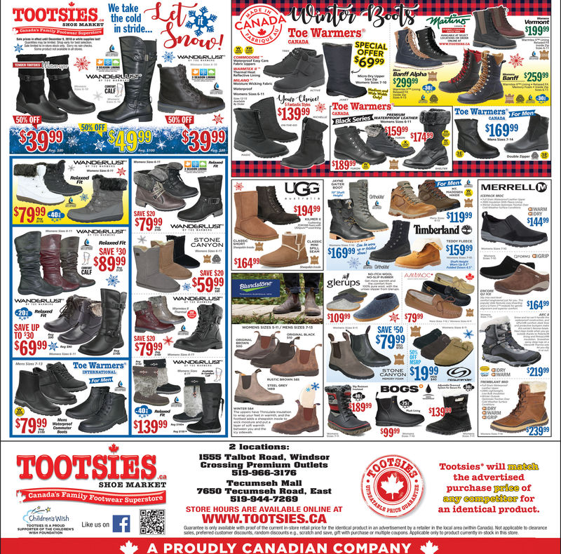 SATURDAY, DECEMBER 1, 2018 Ad - Tootsies Shoe Market - Windsor ...