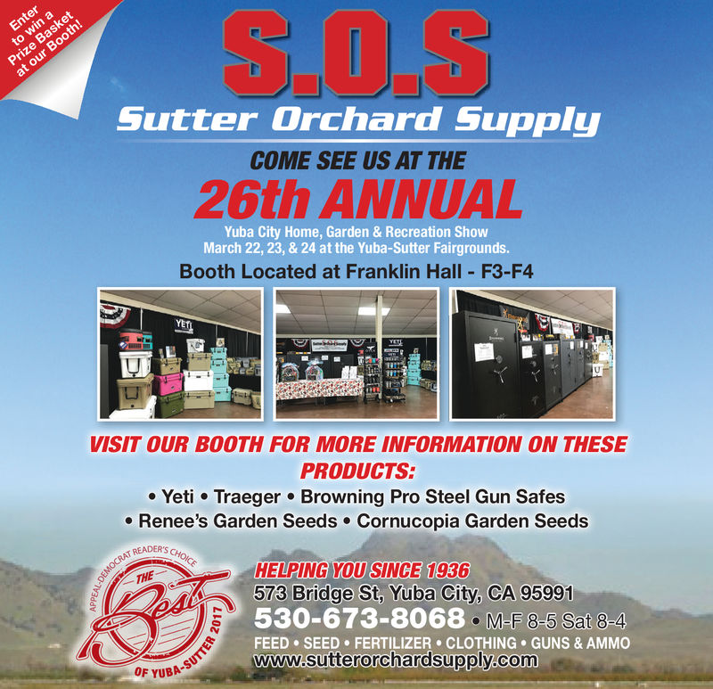 WEDNESDAY, MARCH 20, 2019 Ad - Sutter Orchard Supply - The Appeal-Democrat